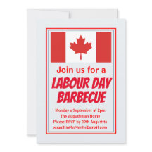 LABOR DAY BBQ BARBECUEカナダカスタマイズ国旗