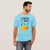 Labor Day Construction Worker Helmet Design Tシャツ (正面フル)