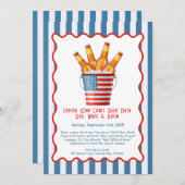 Labor Day Craft Beer Bash – 赤、白、醸造 招待状 (正面/裏面)