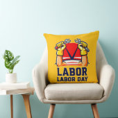 Labor Day Strong Worker Pride Illustration クッション (椅子)