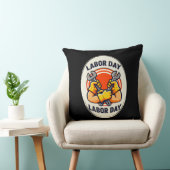 Labor Day Worker Badge Tools Design クッション (椅子)