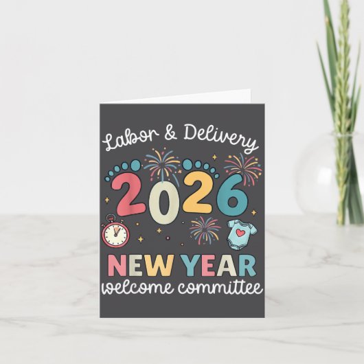 Labor Delivery 2026 New Year Welcome Committee L&a カード (正面)