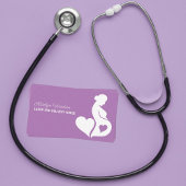 Labor Delivery Nurse Maternity Ward Pretty Purple 名刺