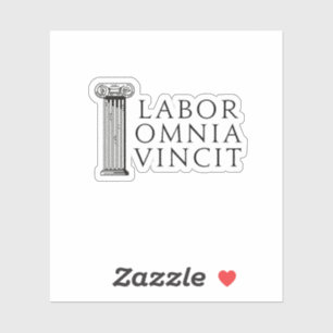 Labor Omnia Vincit (Work Combers All)ステッカー シール