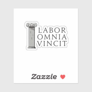 Labor Omnia Vincit (Work Combers All)ステッカー シール