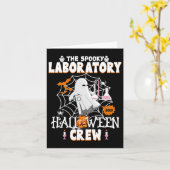 Laboratory 不気味 Halloween Crew不気味 Medical La カード (黄色い花)