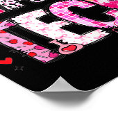 Laboratory Tech Valentines Day Medical Lab Tech La ポスター (角)