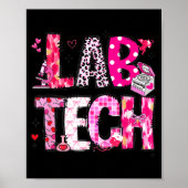 Laboratory Tech Valentines Day Medical Lab Tech La ポスター (正面)