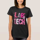 Laboratory Tech Valentines Day Medical Lab Tech La Tシャツ (正面)
