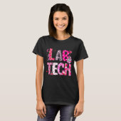 Laboratory Tech Valentines Day Medical Lab Tech La Tシャツ (正面フル)