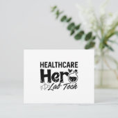 Laboratory Technician Healthcare Hero Lab Tech ポストカード (スタンド正面)