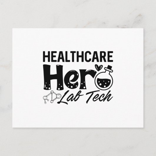 Laboratory Technician Healthcare Hero Lab Tech ポストカード (正面)