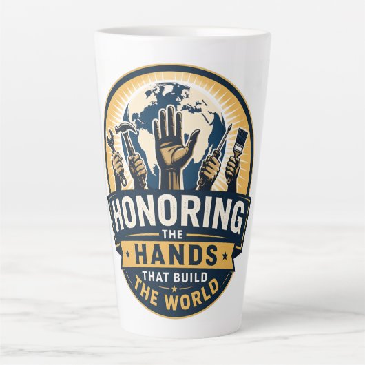 Labour Day  カフェラテマグ (正面)