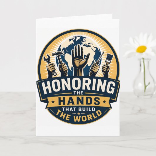 Labour Day  カード (小さな植物)