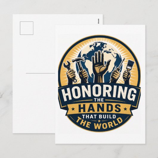 Labour Day  シーズンポストカード (正面/裏面)