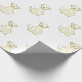 Labraborのレトリーバー犬のギフトの包装紙 ラッピングペーパー (角)