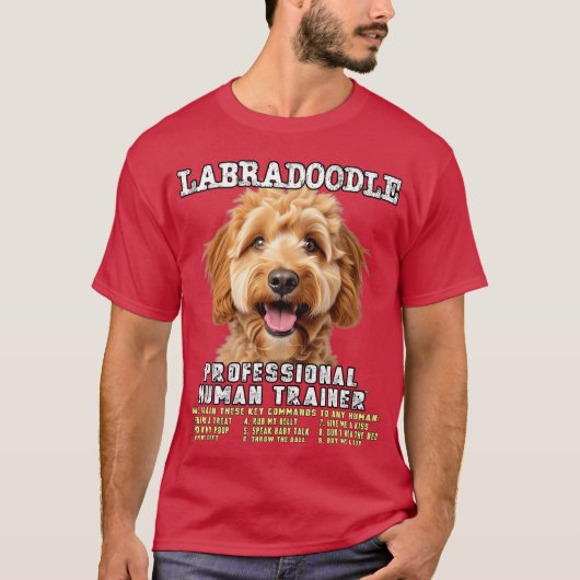 Labradle Professional Hurainer Labra Doodle creati Tシャツ (正面)