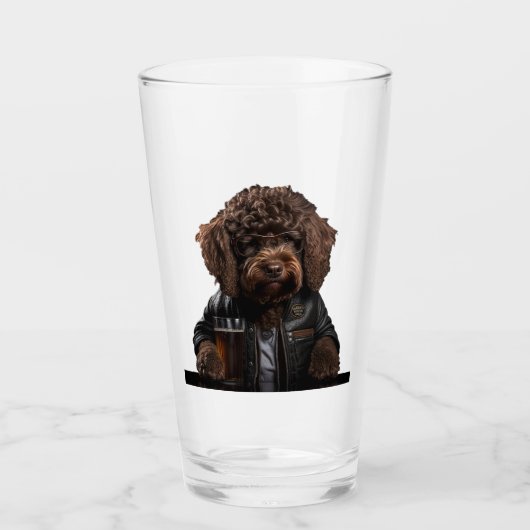 Labradodle, goldendoodle, bernedoodleギフトおもしろい, gol タンブラーグラス (正面)