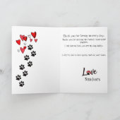 Labradoodleあなたの犬からの幸せな父の日 カード (内部)