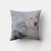LabradoodleおよびGoldendoodle クッション (裏面)