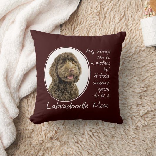 Labradoodleのお母さんの枕 クッション (ブランケット)