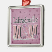 LabraDoodleのお母さん メタルオーナメント (左)