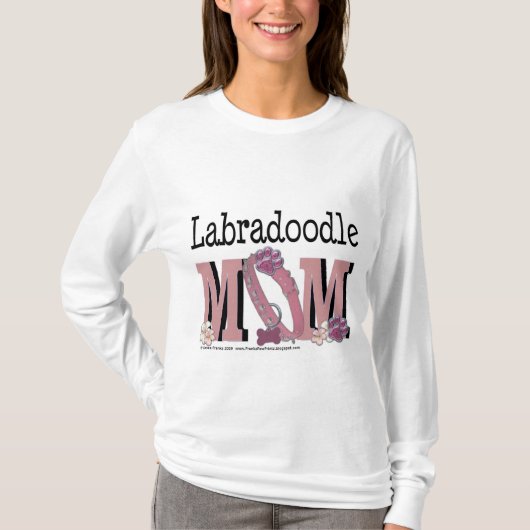 LabraDoodleのお母さん Tシャツ (正面)