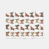 LABRADOODLEのカスタムのフリースブランケット フリースブランケット (正面(横))