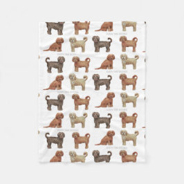 LABRADOODLEのカスタムのフリースブランケット フリースブランケット