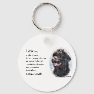 Labradoodleのギフト キーホルダー