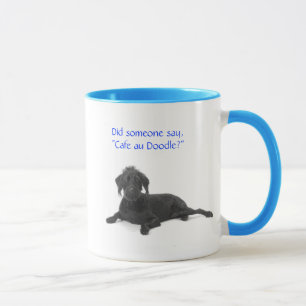 Labradoodleのコーヒー・マグのカフェのauの落書き マグカップ