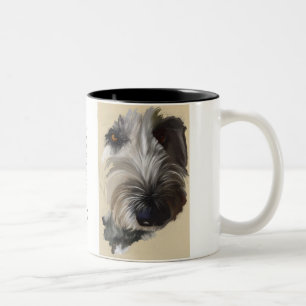 Labradoodleのコーヒー・マグ-元の芸術 ツートーンマグカップ