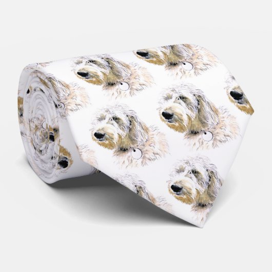 Labradoodleのタイにバターをつけます ネクタイ (ロール)