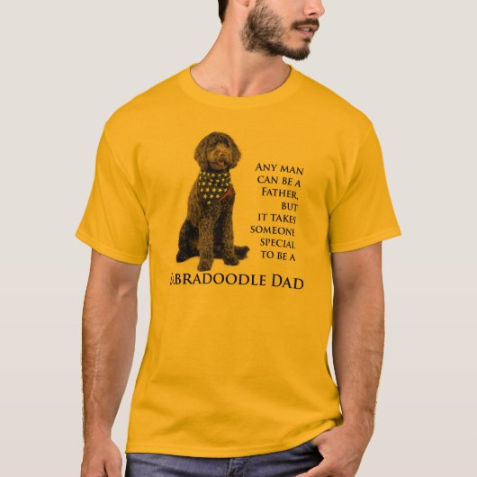 Labradoodleのパパのワイシャツ Tシャツ (正面)