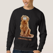 Labradoodleのパパ スウェットシャツ (正面)
