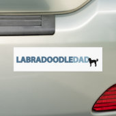 Labradoodleのパパ バンパーステッカー (車上)
