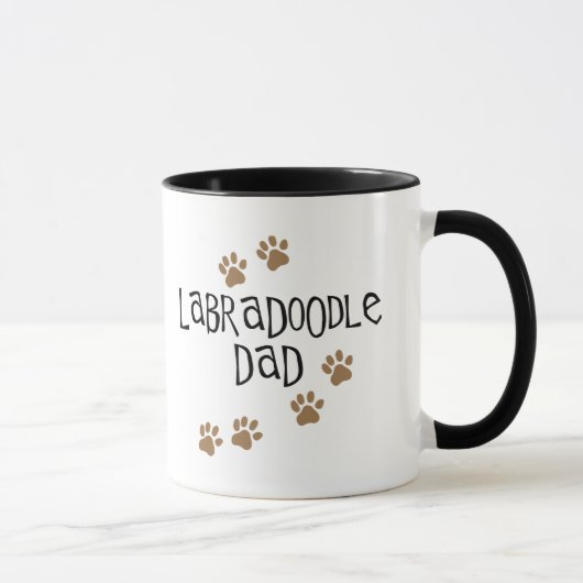 Labradoodleのパパ マグカップ (右)