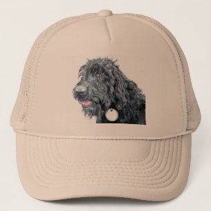 Labradoodleの黒い帽子 キャップ