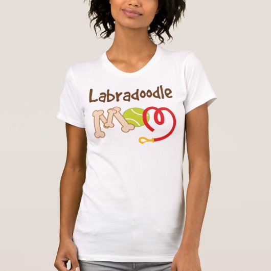 Labradoodle犬の品種お母さんのギフト Tシャツ (正面)