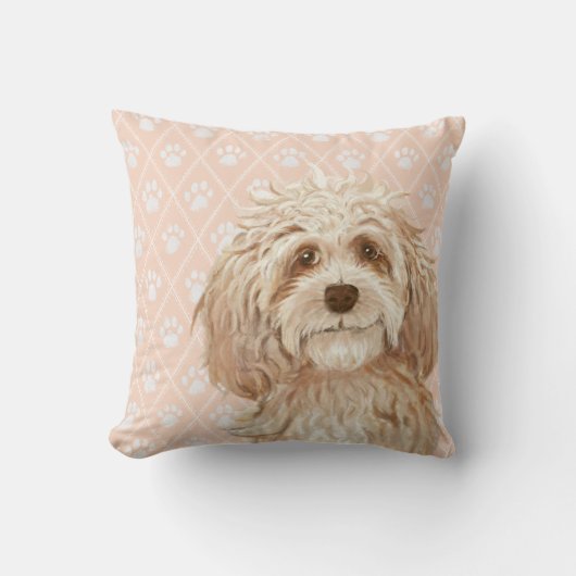 Labradoodle犬の枕/Labradoodle愛 クッション (正面)