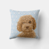 Labradoodle犬の枕/Labradoodle愛 クッション (裏面)