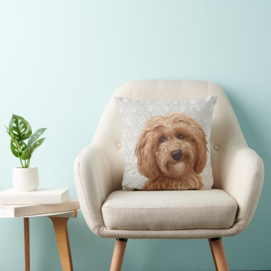 Labradoodle犬の枕/Labradoodle愛 クッション (椅子)