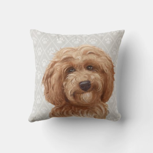 Labradoodle犬の枕/Labradoodle愛 クッション (裏面)