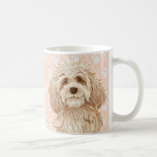 Labradoodle犬の絵画/Labradoodle愛/ コーヒーマグカップ