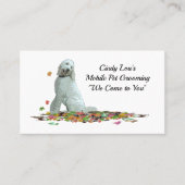 Labradoodle犬の葉ビジネスカード 名刺 (正面)