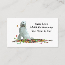 Labradoodle犬の葉ビジネスカード 名刺