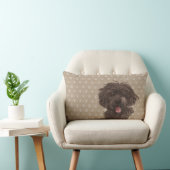 Labradoodle犬のLumbarの枕 ランバークッション (椅子)