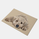 Labradoodle ドアマット (アングル)