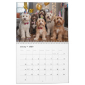 Labradoodle Calendar カレンダー (1月 2027)