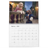Labradoodle Calendar カレンダー (2月 2027)